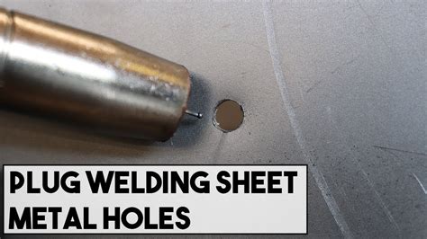 welding pin holes in sheet metal|how to plug weld holes.